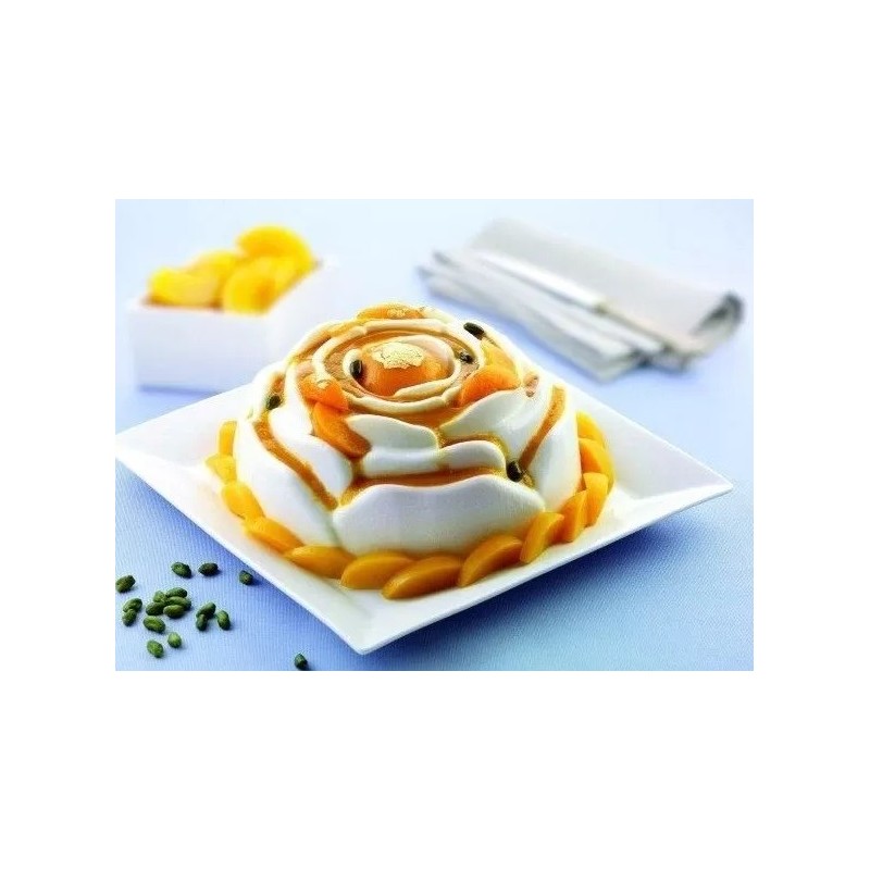 MOULE SOUPLE UNIFLEX - Rose Ø 220xht100 mm - 2.25L