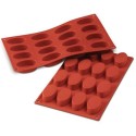 PLAQUE SILICONE 300X175 - 16 petits fours ovales 55x33xht20 mm - 30ml