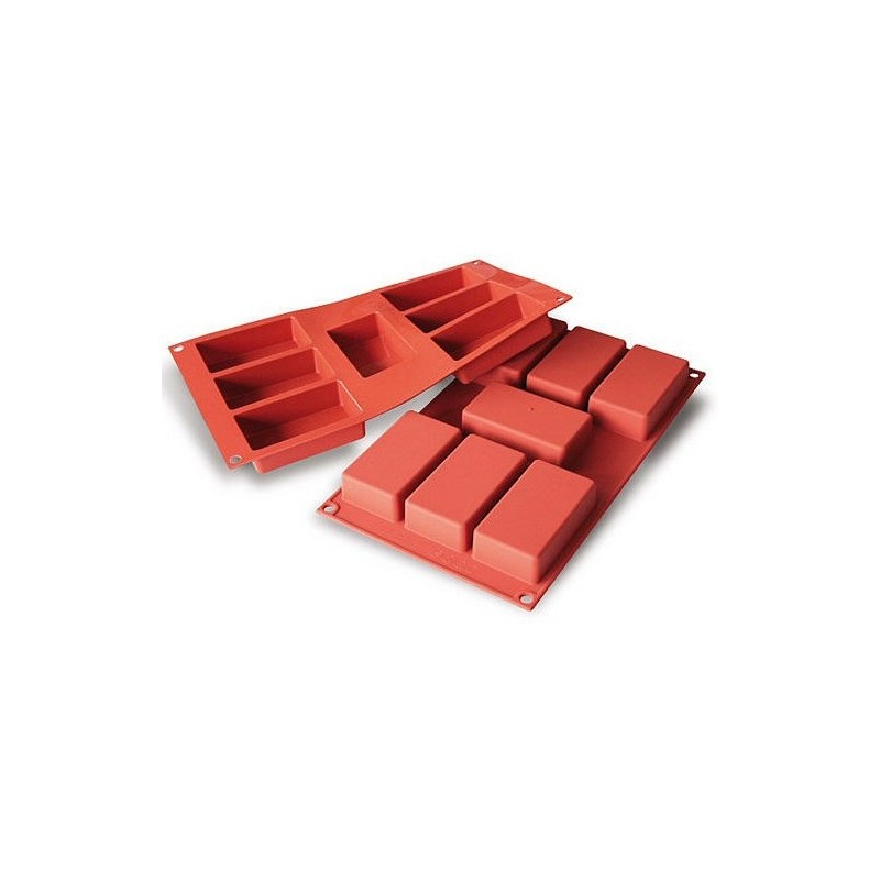 PLAQUE SILICONE 300X175 - 7 rectangles 87x48xht24 mm - 97ml