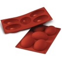 PLAQUE SILICONE 300X175 - 5 demi-oeufs 102x73xht36 mm - 130ml