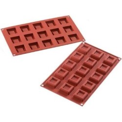 PLAQUE SILICONE 300X175 - 15 carrés 38x38xht13 mm - 14ml