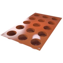 PLAQUE SILICONE 300X175 - 15 ronds mauresques Ø 40xht16 mm - 19ml