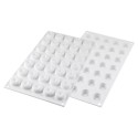 PLAQUE SILICONE 300X175 - 35 micro savarins Ø 26xht12 mm - 5ml