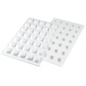 PLAQUE SILICONE 300X175 - 35 micro ronds bombés Ø 26xht13 mm - 5ml
