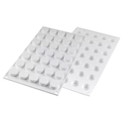 PLAQUE SILICONE 300X175 - 35 micro ronds Ø 24xht12 mm - 5ml