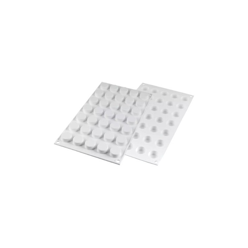 PLAQUE SILICONE 300X175 - 35 micro ronds Ø 24xht12 mm - 5ml