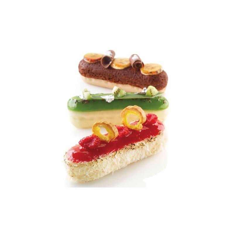 PLAQUE SILICONE 300X185 - 6 éclairs 129x40xht35 mm - 140ml