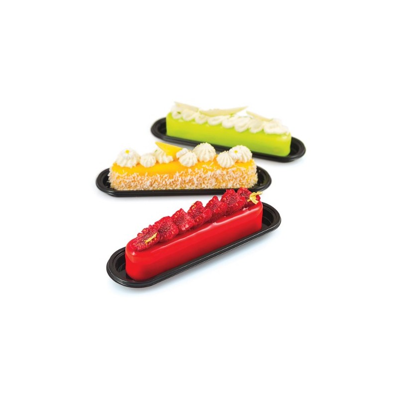 PLAQUE SILICONE 300X175 - 10 fashion éclairs 130x25xht25 mm - 80ml