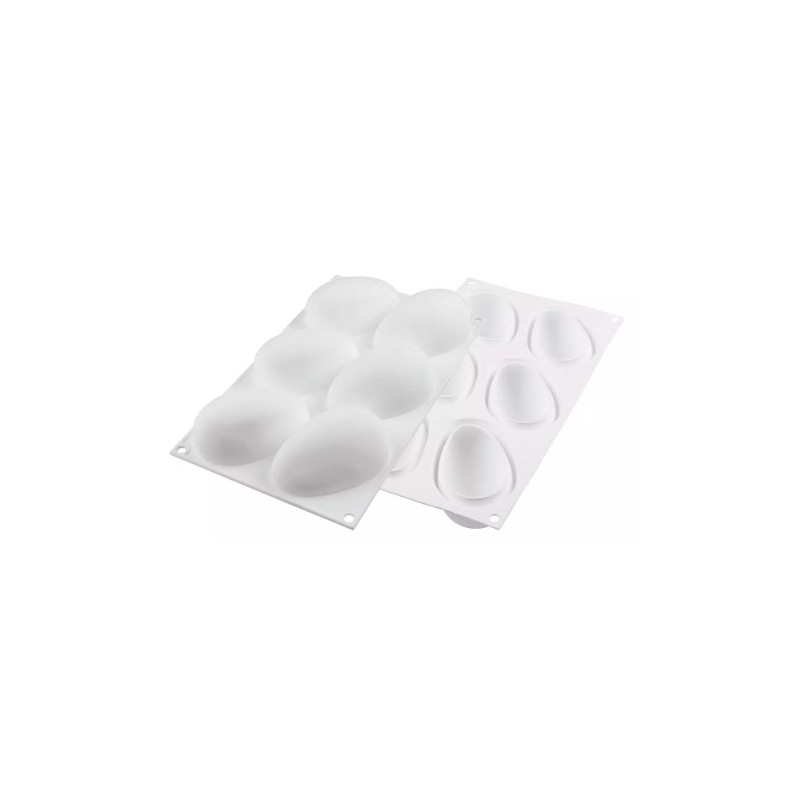 PLAQUE SILICONE 300X175 - 6 mangues 93x57xht42 mm - 130ml