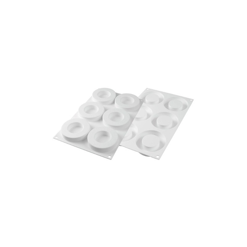 KIT PLAQUE SILICONE 300X175 - 6 anneaux ring Ø 85xht18 - 65ml