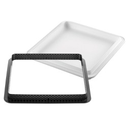 KIT MOULE SILICONE - 1 tarte carrée 200x200xht20 mm - 560ml