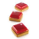 KIT PLAQUE SILICONE - 6 tartelettes carrées 80x80xht20 mm - 62ml