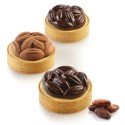 KIT PLAQUE SILICONE - 8 tartelettes cocoa Ø 70xht20 mm - 36ml