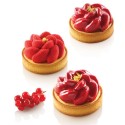 KIT PLAQUE SILICONE - 6 tartelettes fleur Ø 80xht20 mm - 90ml