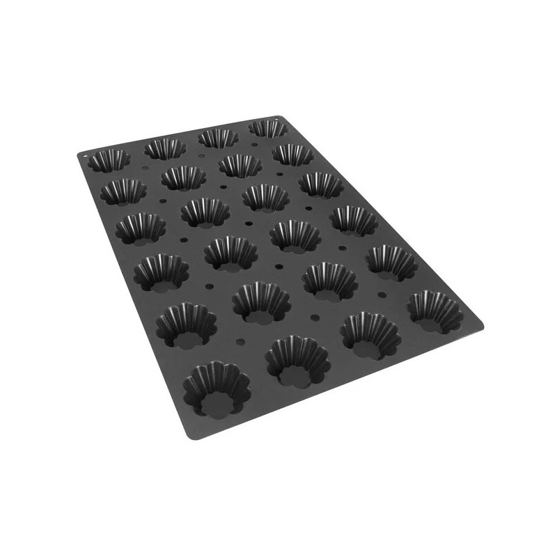 PLAQUE SILICONE 600X400 - 24 briochettes Ø 79xht35 mm - 84ml