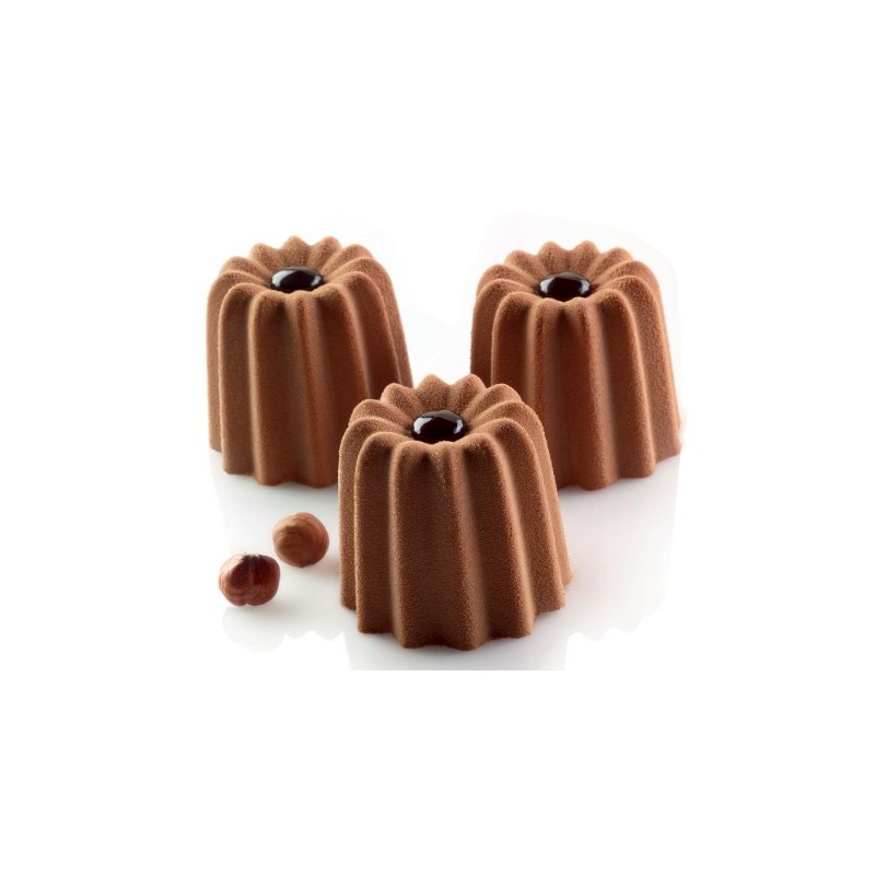 PLAQUE SILICONE 600X400 - 54 cannelés Ø 56xht50 mm - 80ml