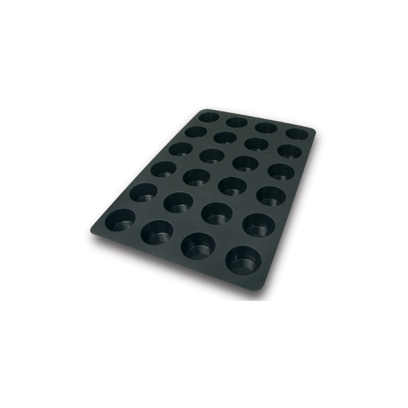 PLAQUE SILICONE 600X400 - 24 muffins Ø 69xht39 mm - 122ml