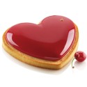 KIT MOULE SILICONE - 1 tarte cœur 205x190xht20 mm - 460ml