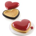 KIT MOULE SILICONE - 1 tarte cœur 205x190xht20 mm - 460ml