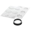 KIT PLAQUE SILICONE - 6 tartelettes paradis Ø 80xht20 mm - 37ml