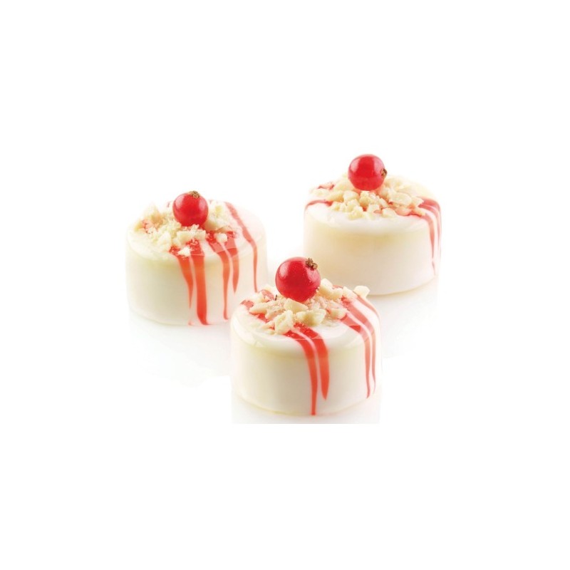 PLAQUE SILICONE 600X400 - 96 pomponnettes Ø 36xht17 mm - 15ml