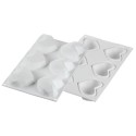 PLAQUE SILICONE 300X175 - 6 cœurs origami 82.6x74xht35 mm - 110ml