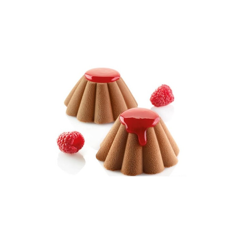 PLAQUE SILICONE 600X400 - 24 briochettes Ø 79xht37 mm - 100ml