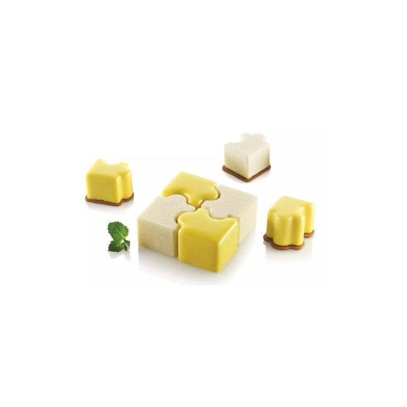 PLAQUE SILICONE 300X175 - 16 puzzles 42x34xht28 mm - 32ml