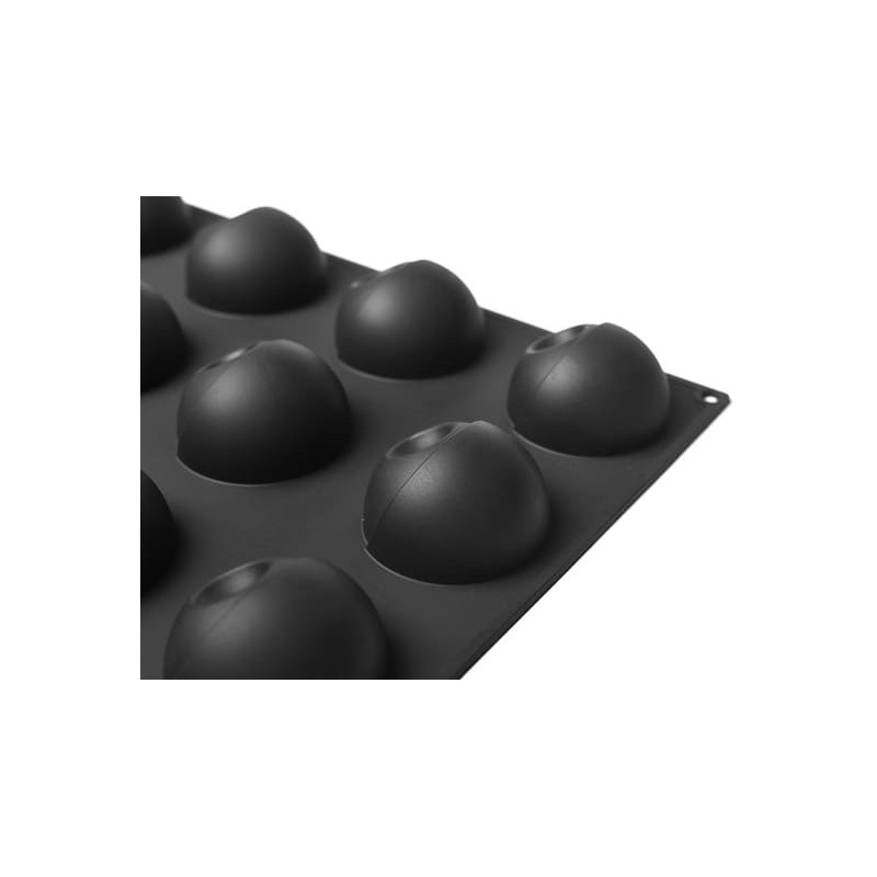 PLAQUE SILICONE 600X400 - 24 éclipses Ø72xht41.5 mm - 110ml