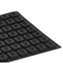 PLAQUE SILICONE 600X400 - 77 mini savarins carrés 38x38xht13.5 mm - 1