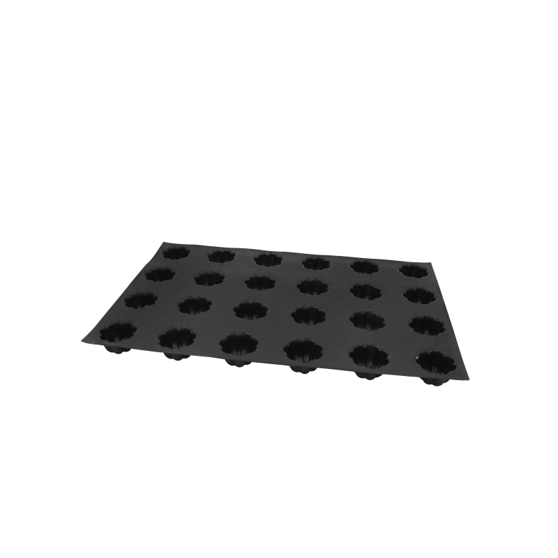 PLAQUE SILICONE 600X400 - 24 charlottes Ø 65xht38 mm - 105ml