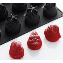 PLAQUE SILICONE 400X300 - 12 santa clauss 60x62xht70 mm - 128ml