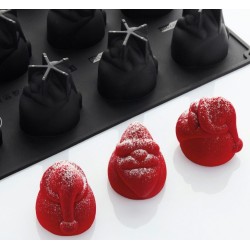PLAQUE SILICONE 400X300 - 12 santa clauss 60x62xht70 mm - 128ml