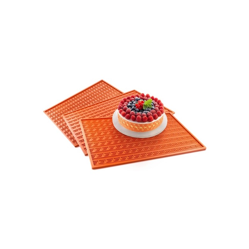 PLAQUE RELIEF SILICONE 560X390 - Motif alvéoles