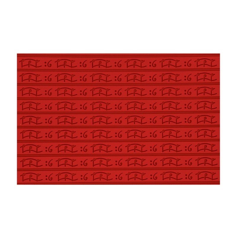 PLAQUE RELIEF SILICONE 560X390 - Motif musique 30 mm