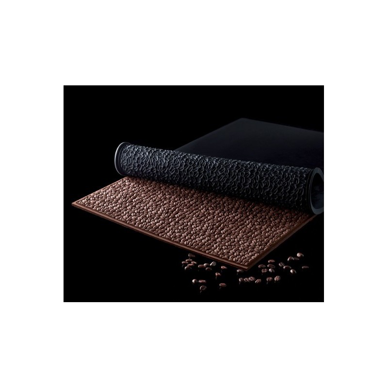 PLAQUE RELIEF SILICONE - Motif café 585x385 mm