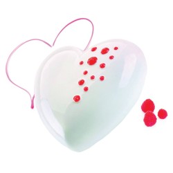 KIT MOULE SILICONE - 1 cœur bombé ti amo 170x164xht63 mm - 1040ml