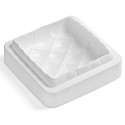 MOULE SILICONE - 1 carré matelassé bombé 160x160xht52 mm - 1L