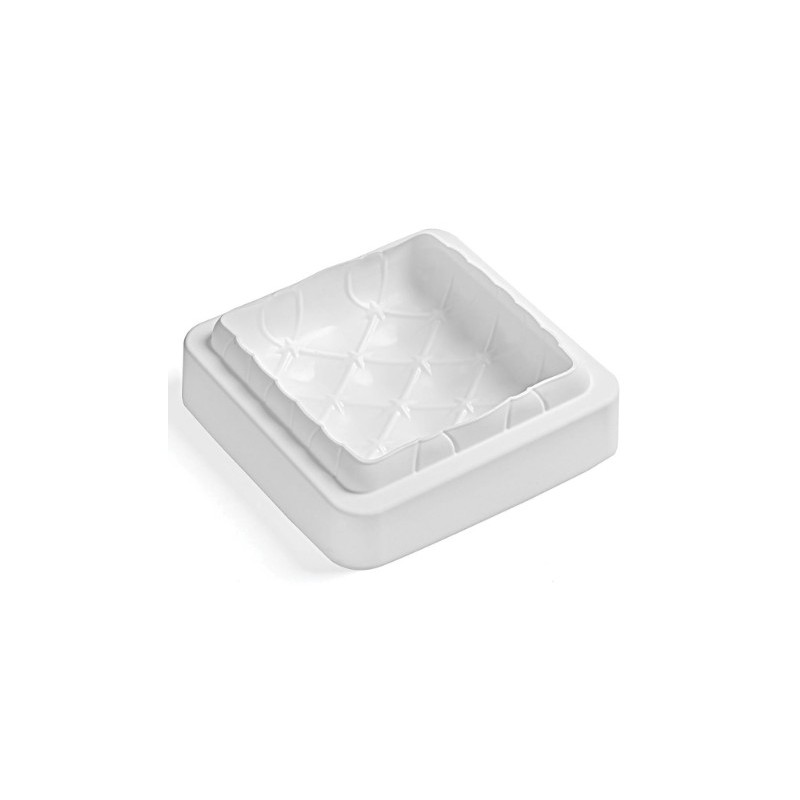 MOULE SILICONE - 1 carré matelassé bombé 160x160xht52 mm - 1L