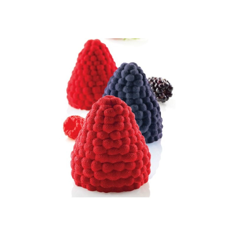 KIT MOULE SILICONE - 5 mûres/framboises diam 65xht67 mm - 110ml