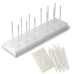 MOULE 3D SILICONE - 12 sphères sucettes Ø 28 mm - 11.5ml