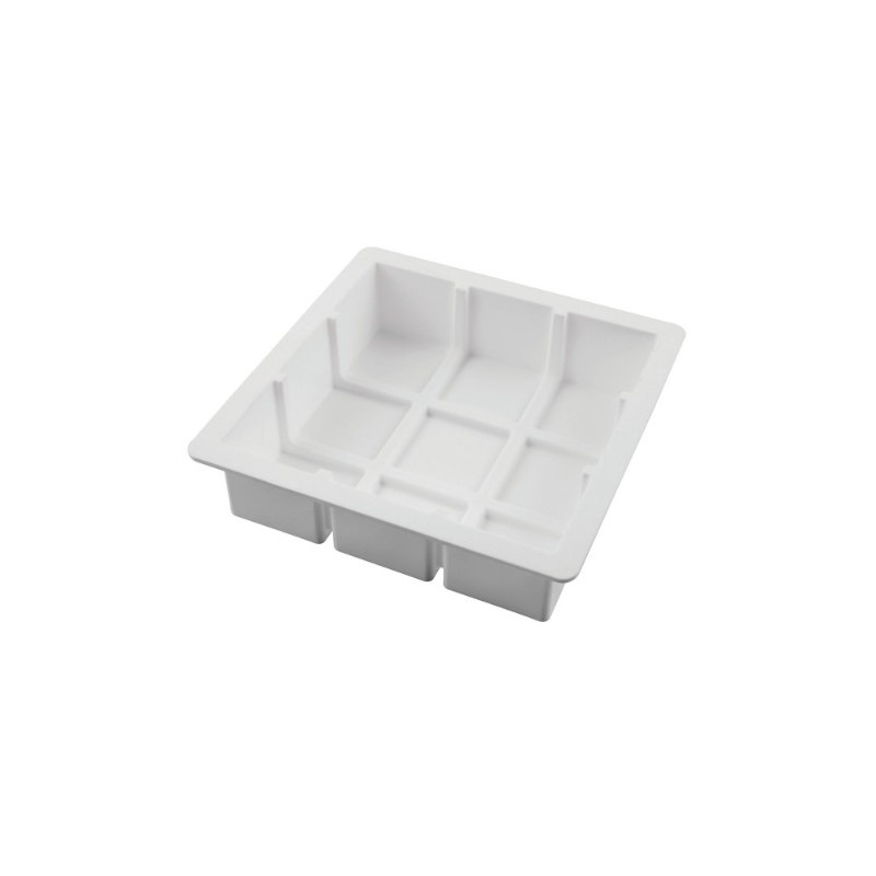 MOULE SILICONE - 1 carré cubik 172x172xht50 mm - 1.4L