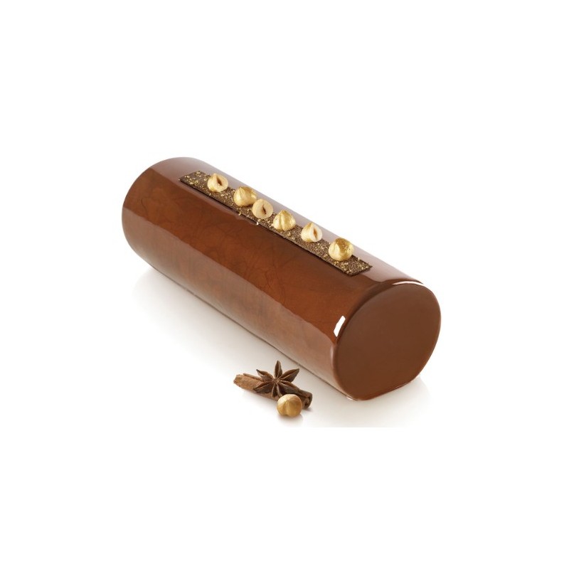 MOULE SILICONE - 1 bûche élégance Ø 250xht75 mm - 1100ml