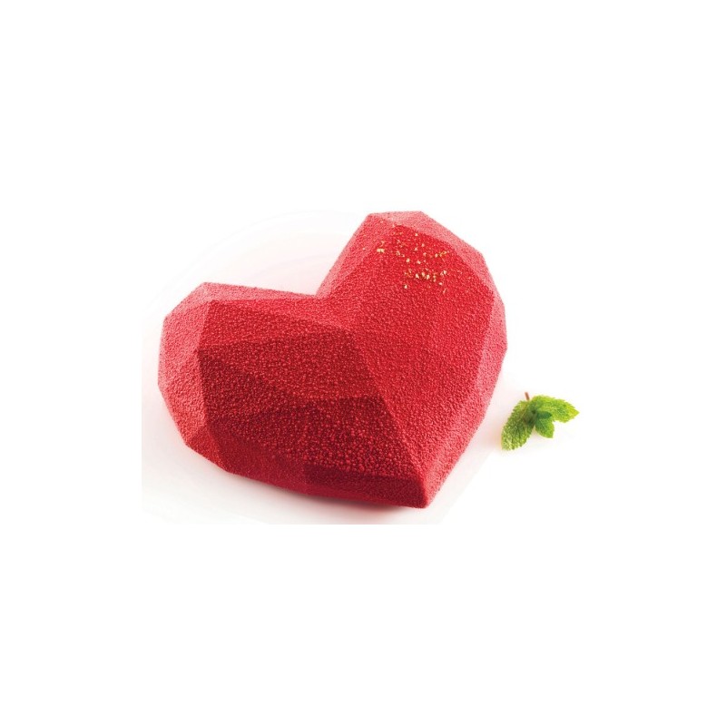 KIT MOULE SILICONE - 1 cœur origami 150x135xht55 mm - 600ml
