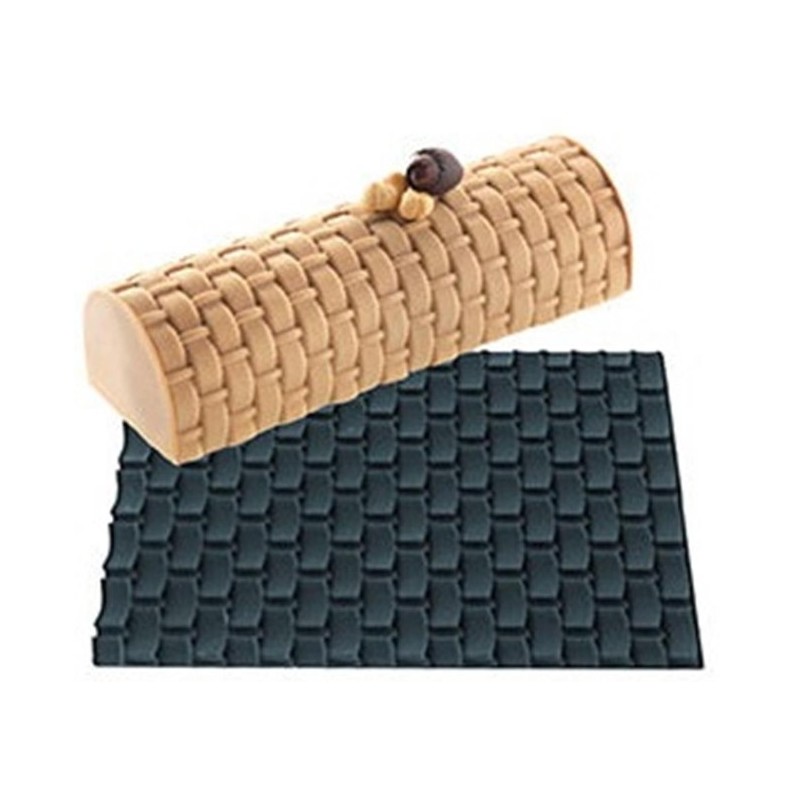 PLAQUE RELIEF SILICONE - Motif tressé 600x400 mm