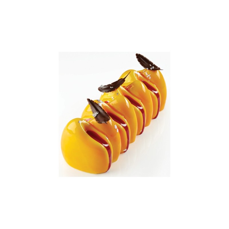 MOULE SILICONE BUCHE - Décor canyon 250x85xht80 mm - 1150ml