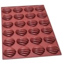 PLAQUE SILICONE 600X400 - 20 coquilles 85.3x87xht30 - 85ml
