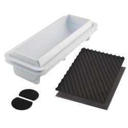 MOULE SILICONE - 1 bûche torsadé 250x80xht67 mm - 1100ml