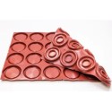 PLAQUE SILICONE 600X400 - 24 tartes rondes Ø 90xht15 - 58ml
