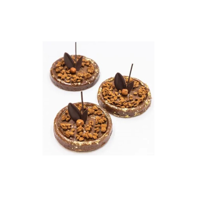 PLAQUE SILICONE 600X400 - 24 tartes rondes Ø 90xht15 - 58ml